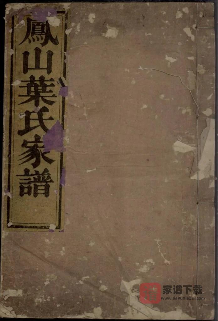 图片[1]-浙江杭州淳安县凤山南阳叶氏家谱（复兴堂）PDF高清电子版下载-家谱下载