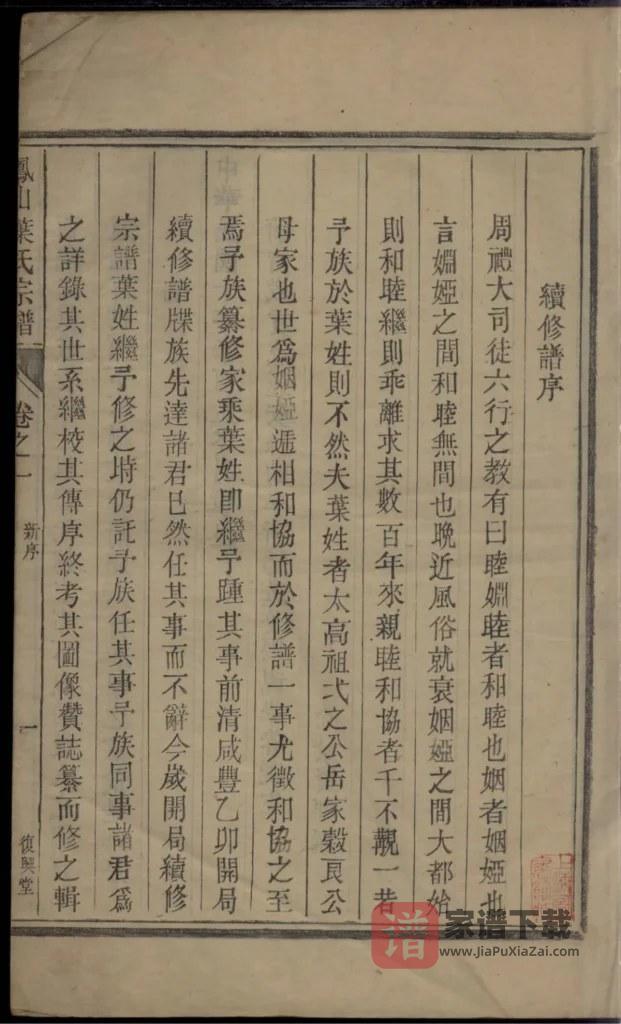 图片[2]-浙江杭州淳安县凤山南阳叶氏家谱（复兴堂）PDF高清电子版下载-家谱下载