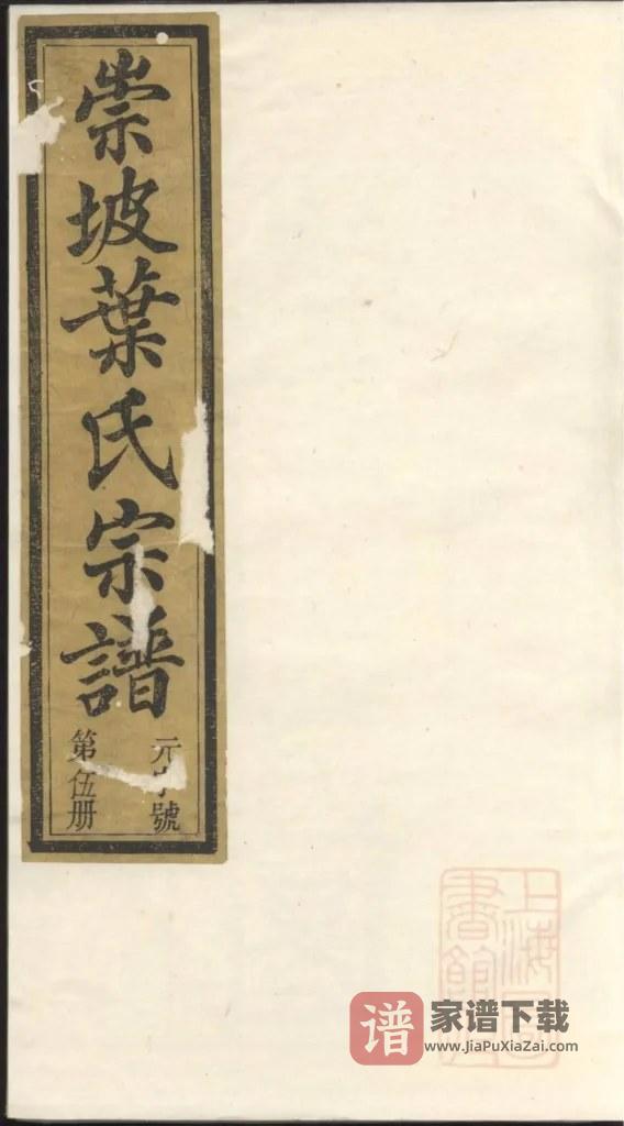 图片[1]-浙江杭州淳安县崇坡叶氏宗谱（忠孝堂）PDF高清电子版下载-家谱下载