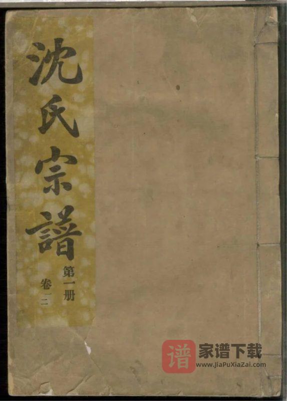 安徽合肥沈氏宗谱(八咏堂)PDF高清电子版下载-家谱下载