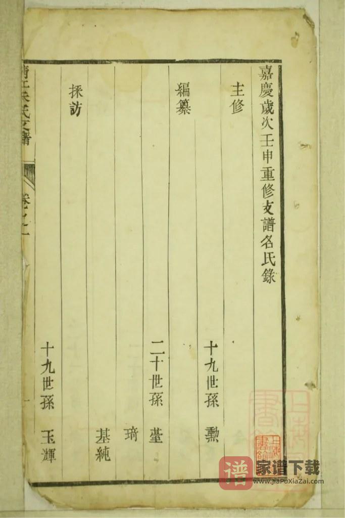 图片[1]-江苏靖江朱氏支谱PDF高清电子版下载-家谱下载