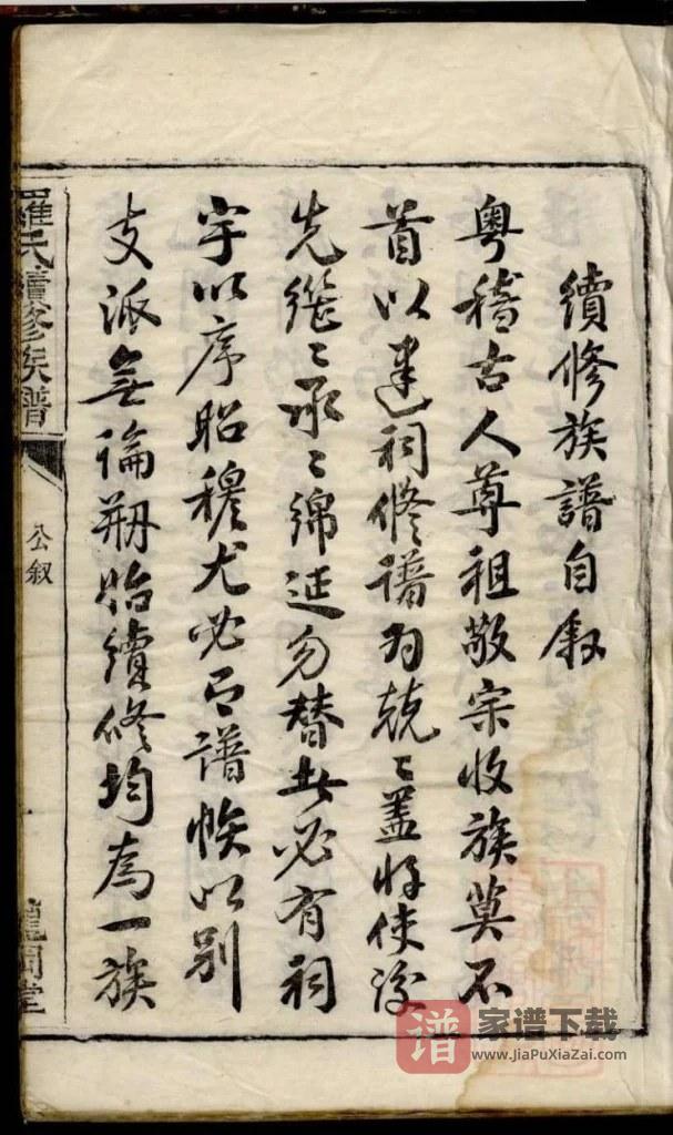 图片[1]-湖南浏阳龙冈罗氏续修族谱（龙冈堂）PDF高清电子版下载-家谱下载