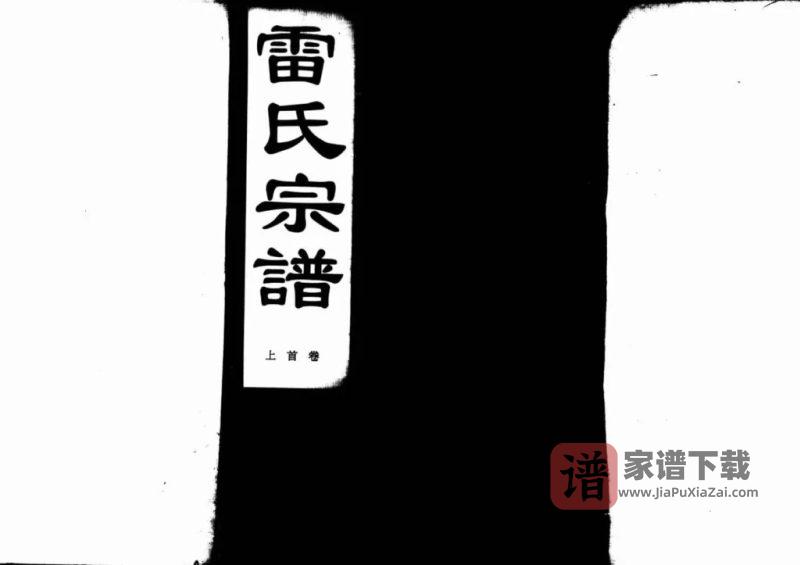 湖北咸宁雷氏宗谱（讲易堂）PDF高清电子版下载-家谱下载