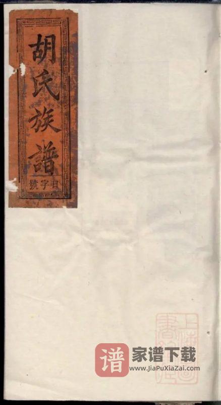 安徽安庆岳西县胡氏族谱（敦睦堂）PDF高清电子版下载-家谱下载
