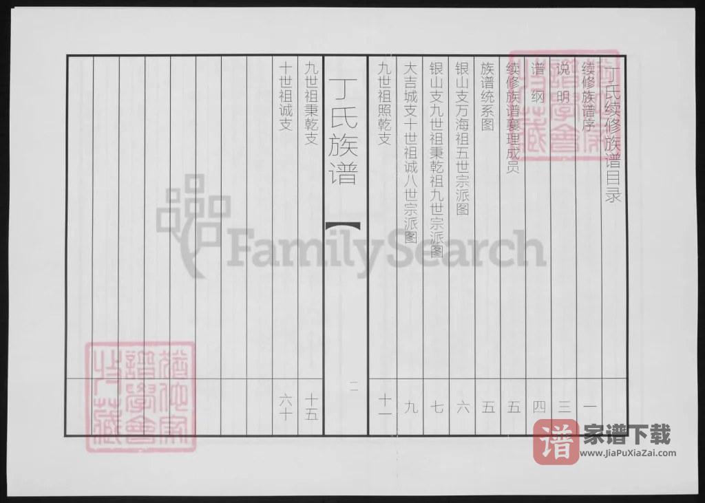 图片[1]-山东泰安东平县丁氏族谱PDF高清电子版下载-家谱下载