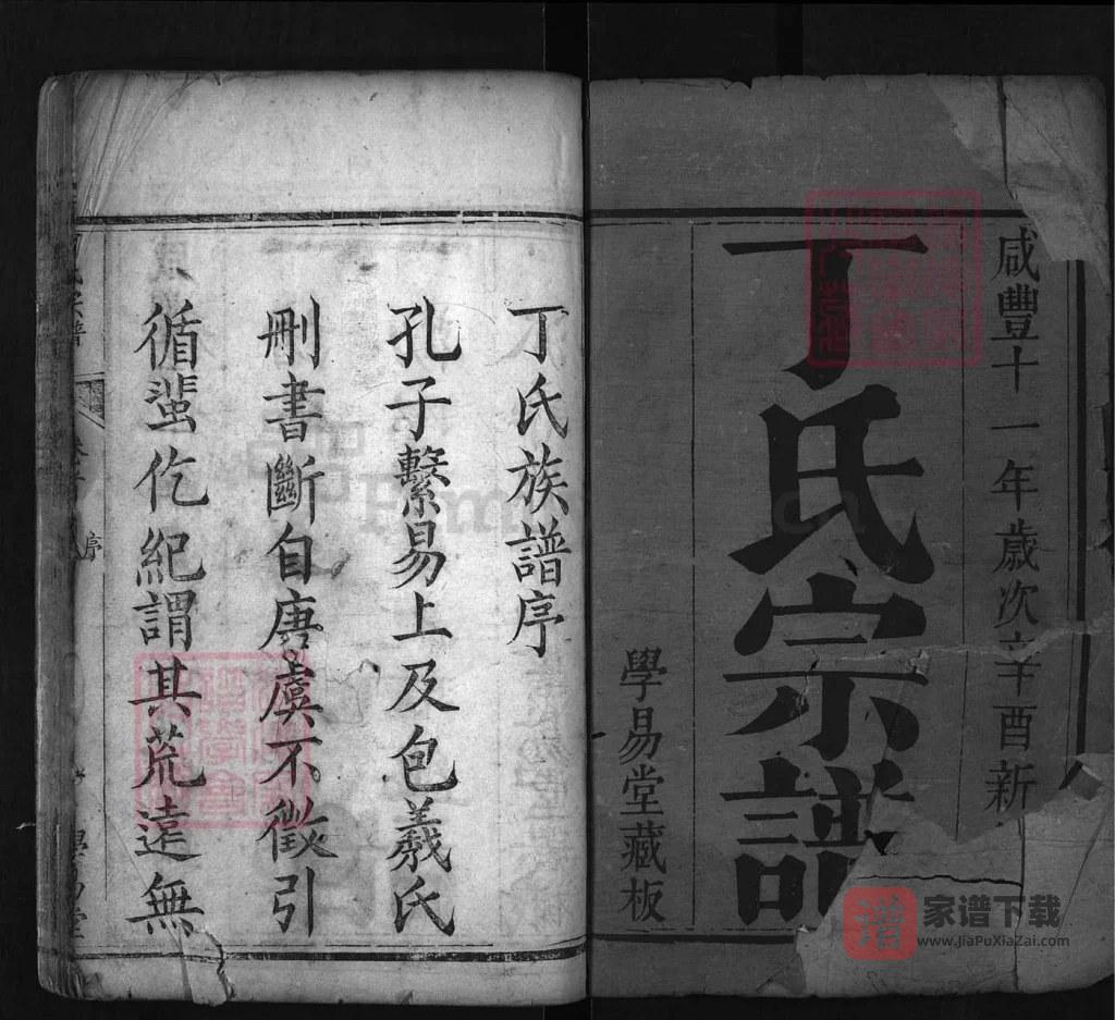 图片[1]-湖北麻城丁氏宗谱（学易堂）PDF高清电子版下载-家谱下载