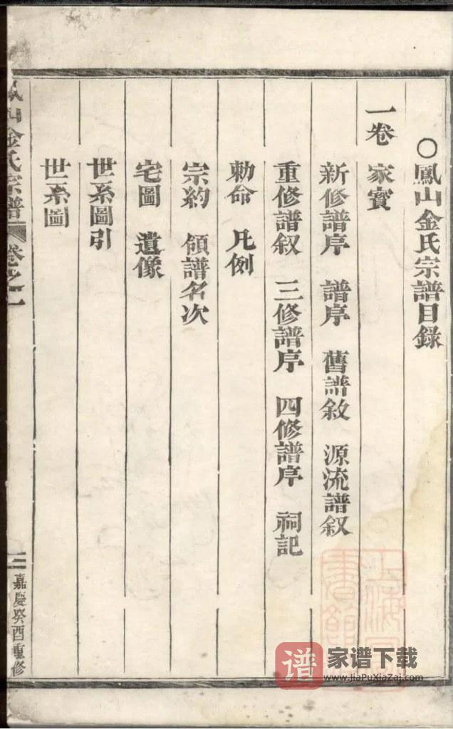 图片[1]-浙江义乌凤山金氏宗谱PDF高清电子版下载-家谱下载