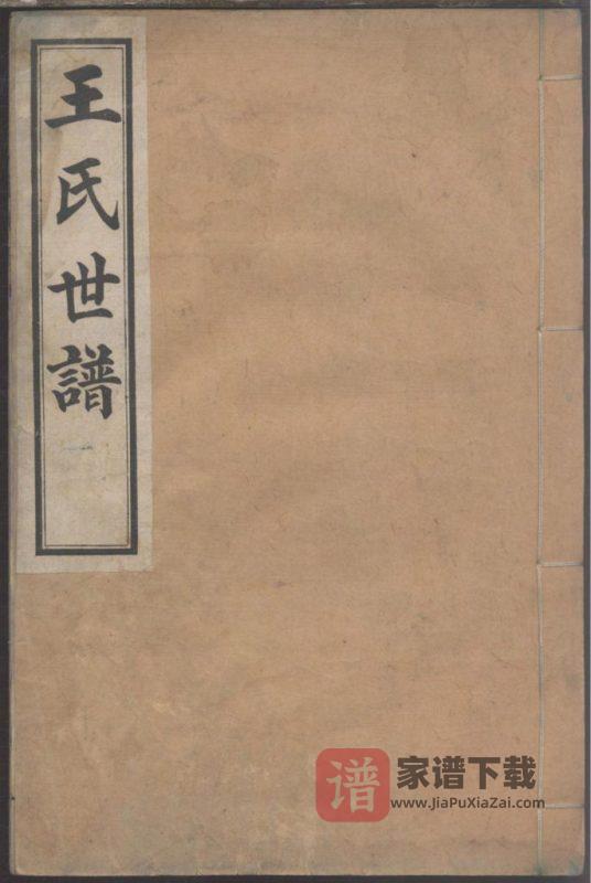 山东淄博桓台县唐山镇王氏世谱PDF高清电子版下载-家谱下载
