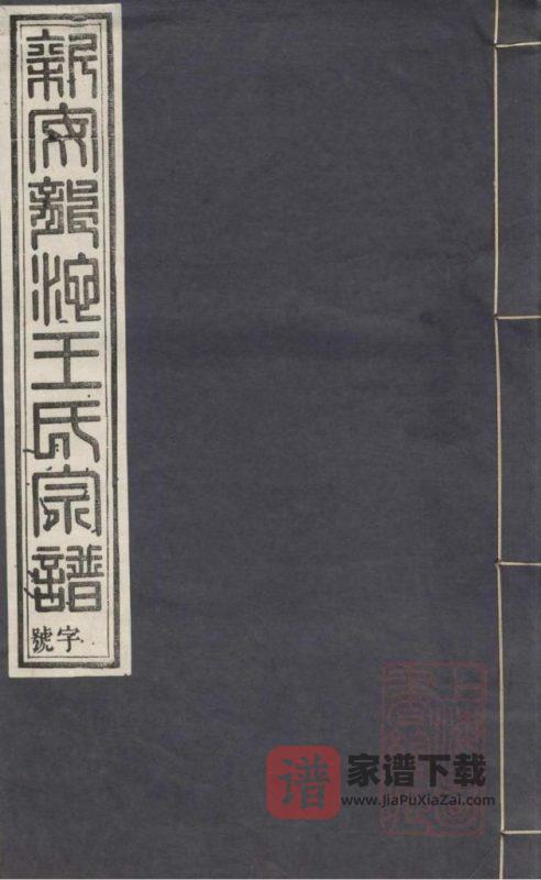 江西上饶婺源县新安龙池王氏宗谱PDF高清电子版下载-家谱下载