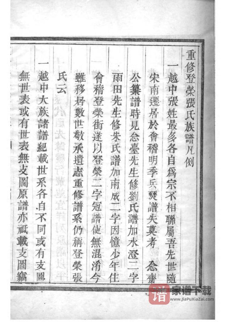 图片[2]-浙江绍兴重修登荣张氏族谱PDF高清电子版下载-家谱下载