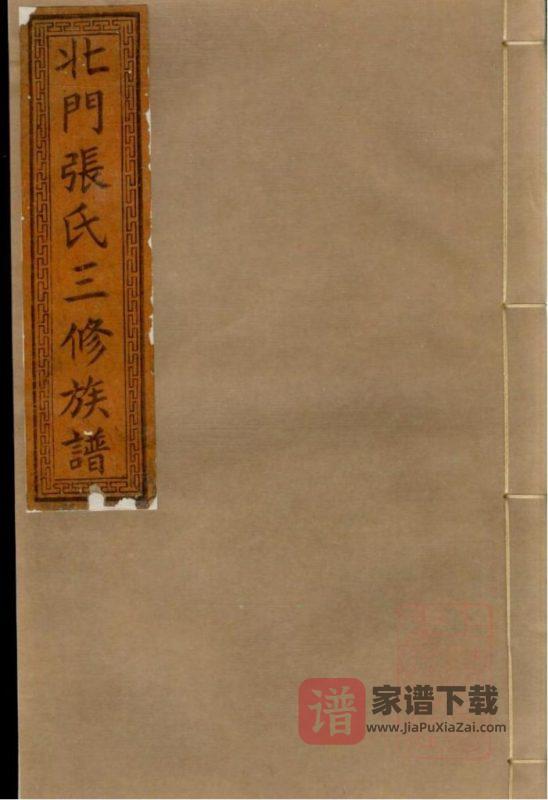湖南湘乡北门张氏三修族谱（金鉴堂）PDF高清电子版下载-家谱下载