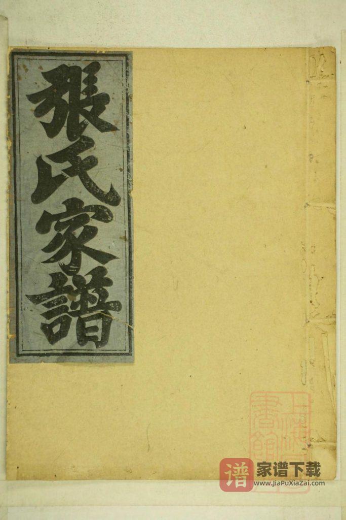 浙江衢州开化县清河张氏宗谱PDF高清电子版下载