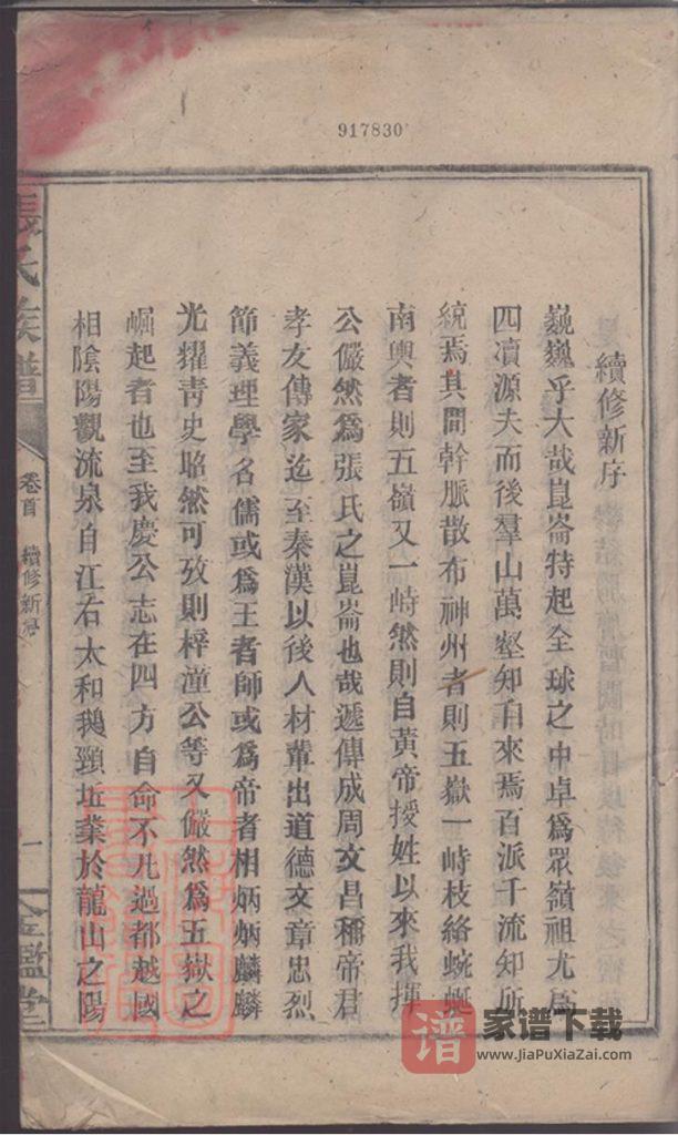 图片[2]-湖南郴州永兴县金陵罗塘张氏族谱（金鉴堂）PDF高清电子版下载-家谱下载