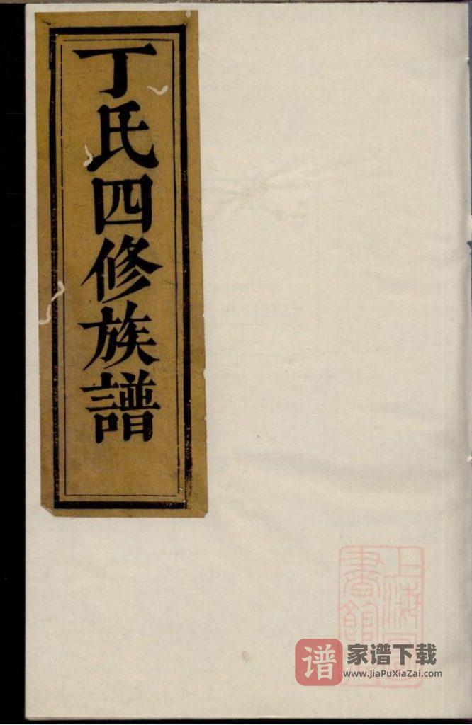 图片[1]-湖南益阳丁氏四修族谱（嘉庆11年）PDF高清电子版下载-家谱下载