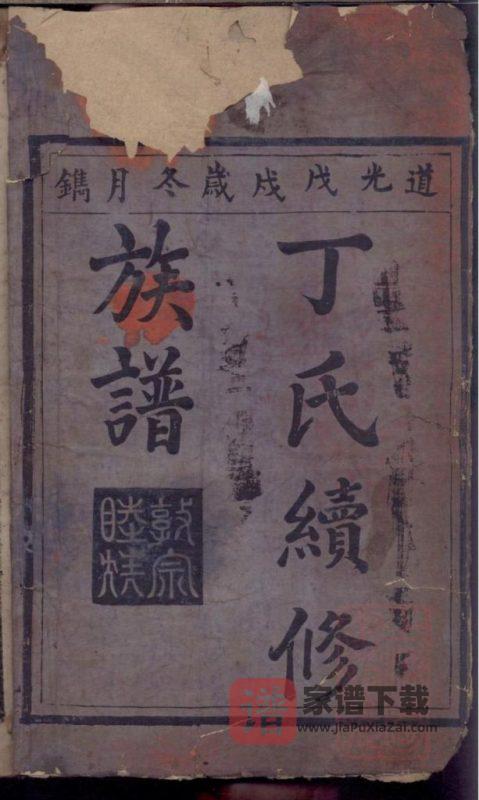 湖南益阳安化县丁氏重修族谱（道光18年）PDF高清电子版下载-家谱下载