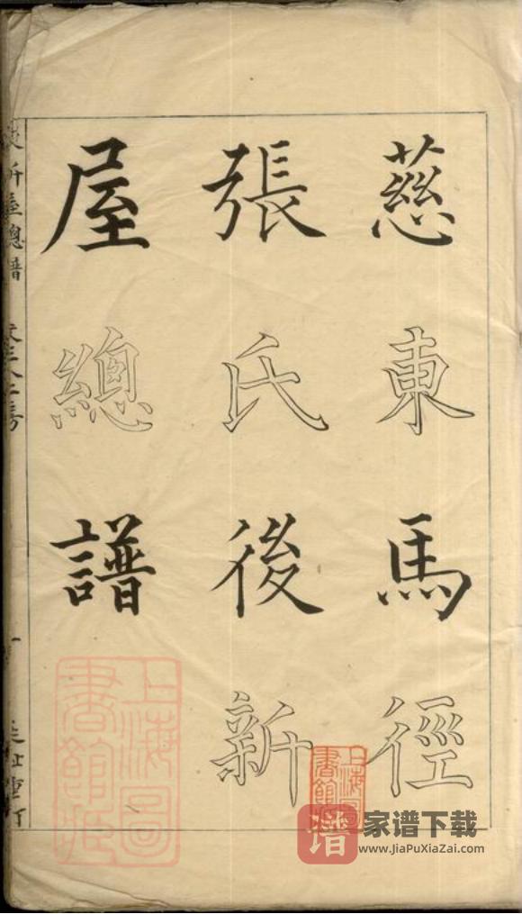 图片[2]-浙江慈溪慈东马径张氏后新屋总家谱PDF高清电子版下载-家谱下载