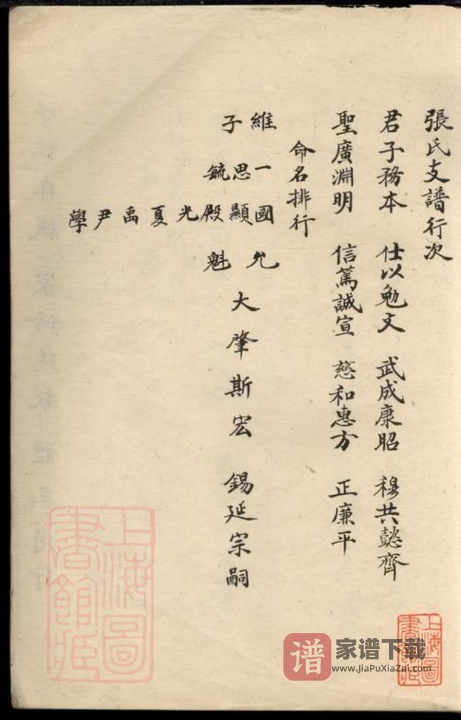 图片[2]-浙江慈溪慈东马径张氏支谱（摘录慕川公派下）PDF高清电子版下载-家谱下载