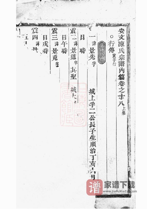图片[2]-白溪陈氏（浙江东阳安文陈氏）十修族谱PDF高清电子版下载-家谱下载