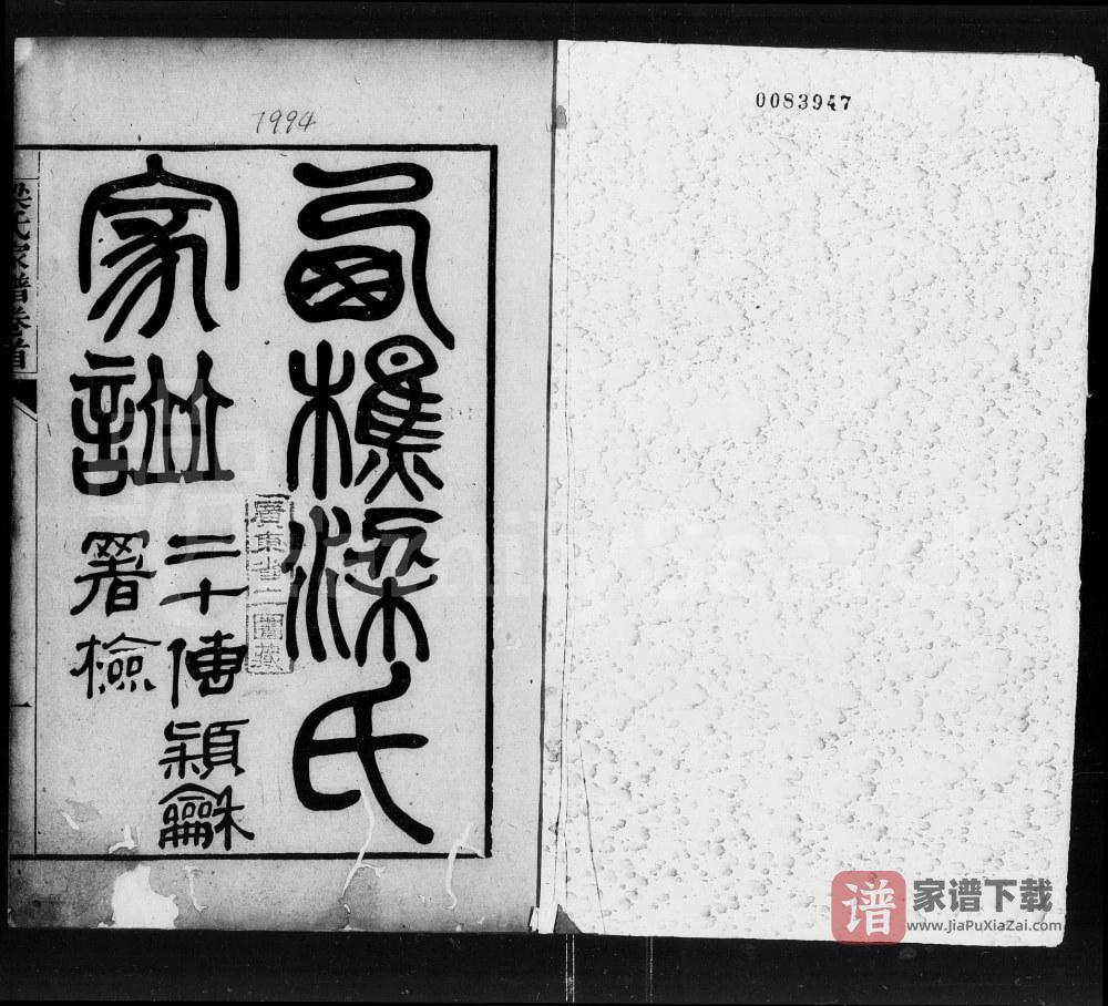 图片[1]-广东佛山南海西樵梁氏家谱PDF高清电子版下载-家谱下载