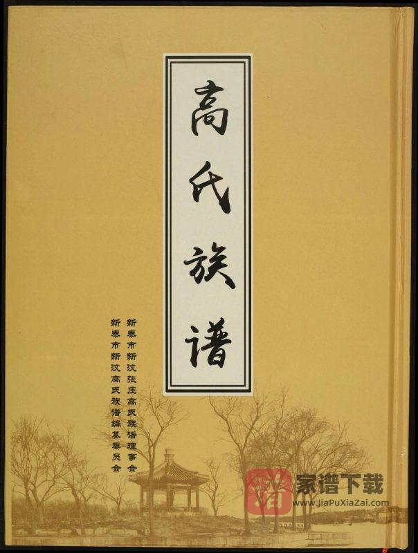 山东新泰高氏族谱PDF高清电子版下载-家谱下载