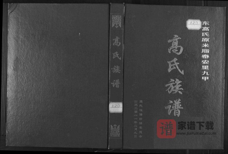 陕西榆林横山区东高氏原米脂泰安里九甲高氏族谱PDF高清电子版下载-家谱下载