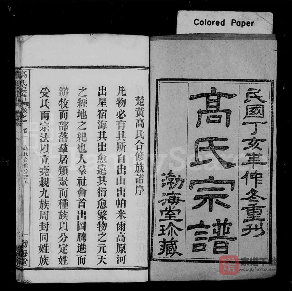 图片[2]-湖北黄冈高氏宗谱（渤海堂）PDF高清电子版下载-家谱下载