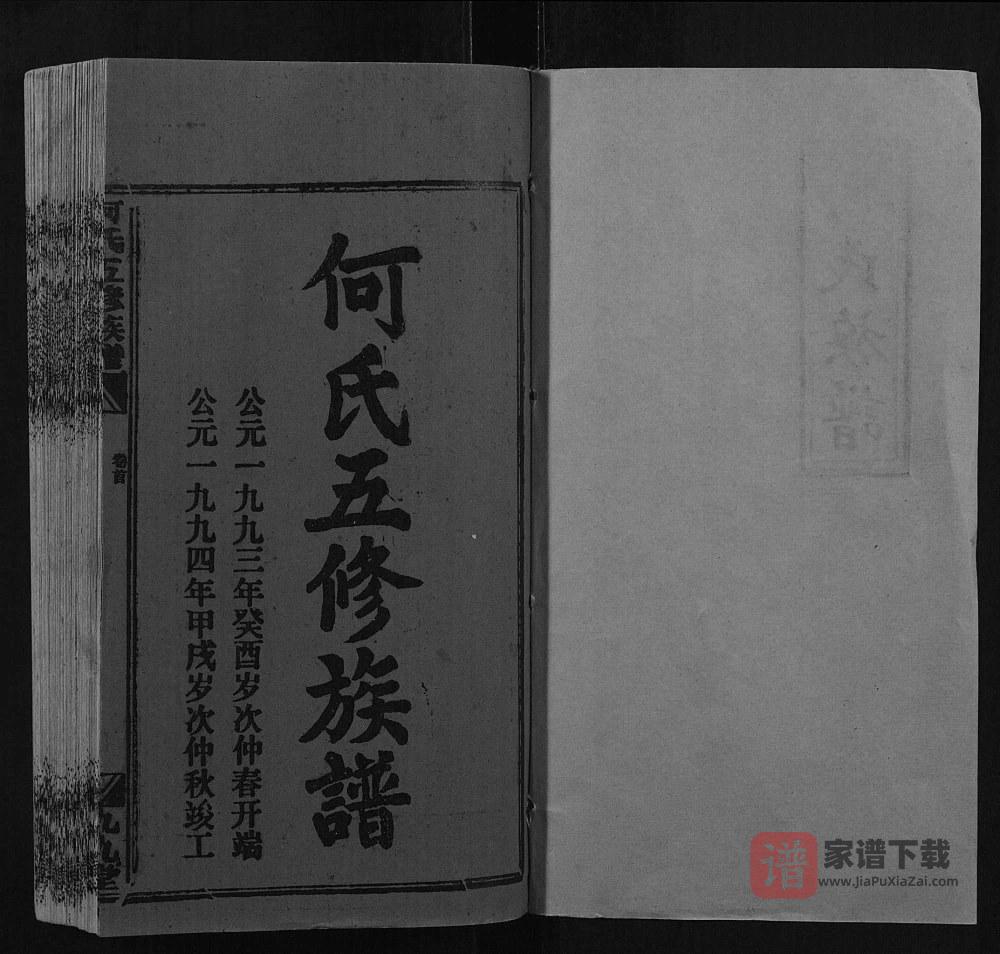 图片[2]-湖南邵阳何氏五修族谱（九九堂）PDF高清电子版下载-家谱下载