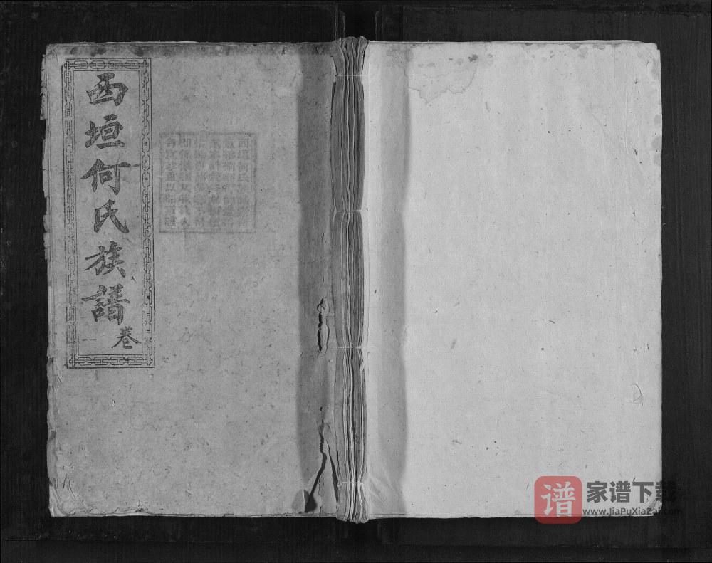 图片[1]-湖南郴州汝城县西垣何氏族谱PDF高清电子版下载-家谱下载