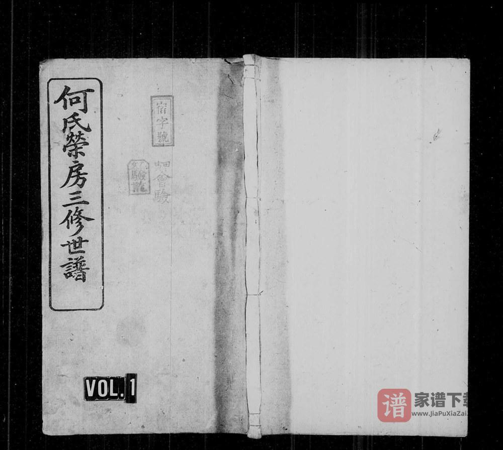 图片[1]-湖南湘乡城前何氏荣房三修世谱（庐江堂）PDF高清电子版下载-家谱下载