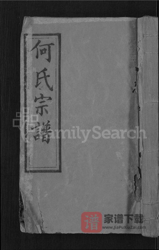 湖北黄冈何氏宗谱(本源堂)PDF高清电子版下载-家谱下载