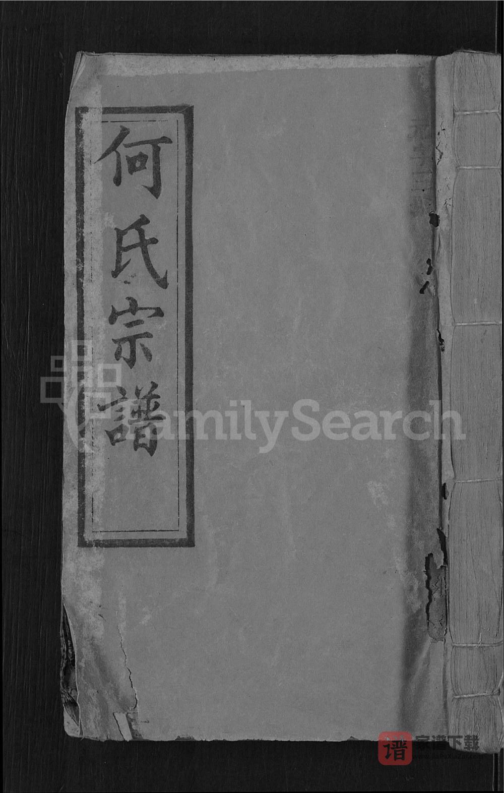 图片[1]-湖北黄冈何氏宗谱（本源堂）PDF高清电子版下载-家谱下载