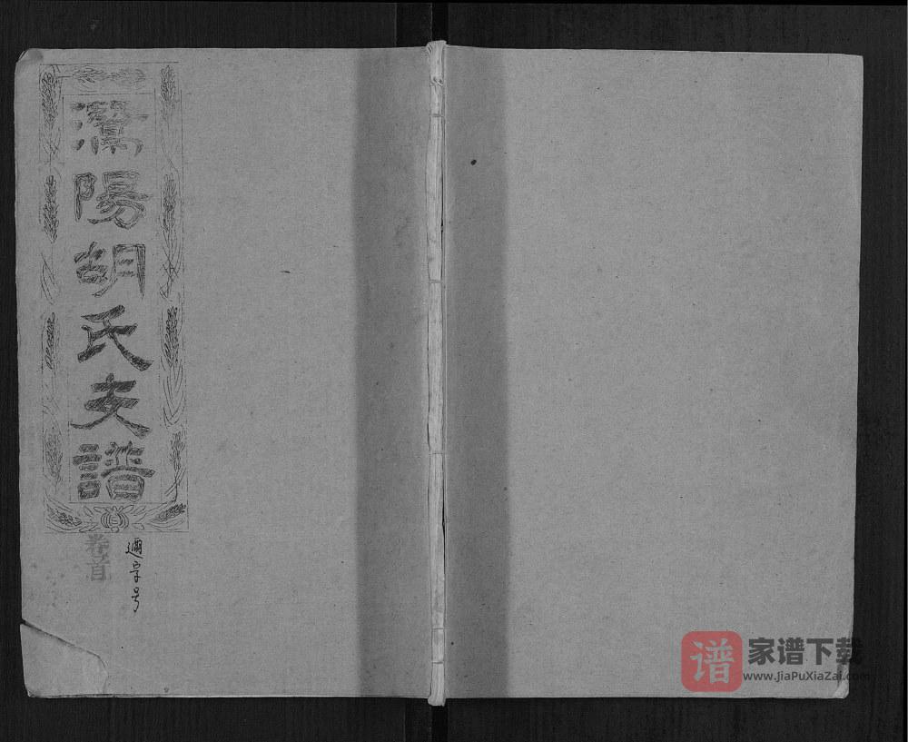 安徽安庆潜山县潜阳胡氏支谱（敦睦堂）PDF高清电子版下载