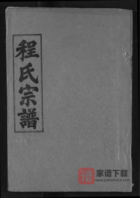 湖北武汉新洲区程氏宗谱（四箴堂）PDF高清电子版下载-家谱下载