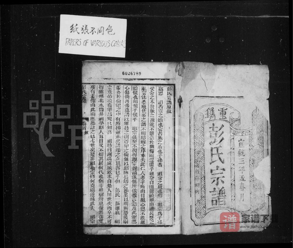 图片[1]-四川简阳彭氏族谱PDF高清电子版下载-家谱下载