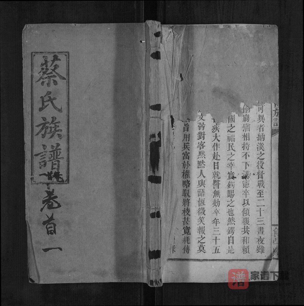 图片[1]-湖南常德蔡氏四修族谱（笃学堂）PDF高清电子版下载-家谱下载