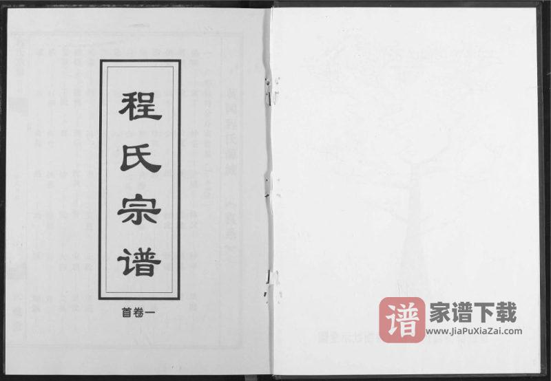 湖北黄冈团风县程氏宗谱（四箴堂）PDF高清电子版下载-家谱下载