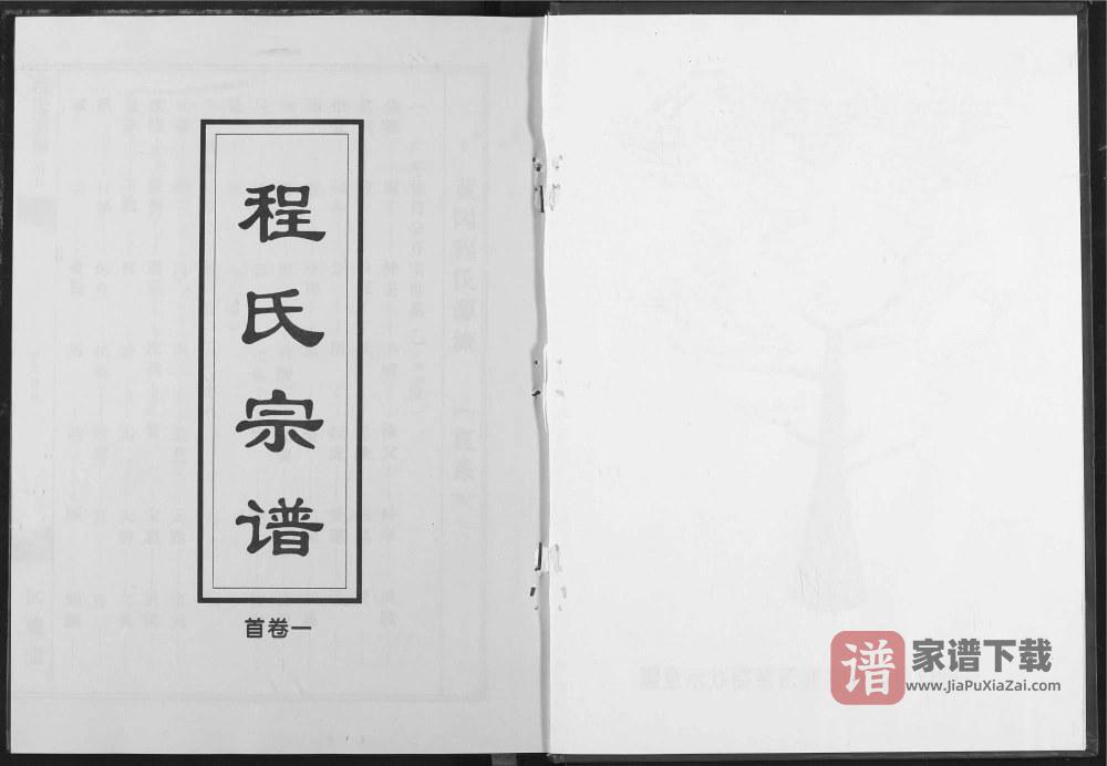 图片[1]-湖北黄冈团风县程氏宗谱（四箴堂）PDF高清电子版下载-家谱下载
