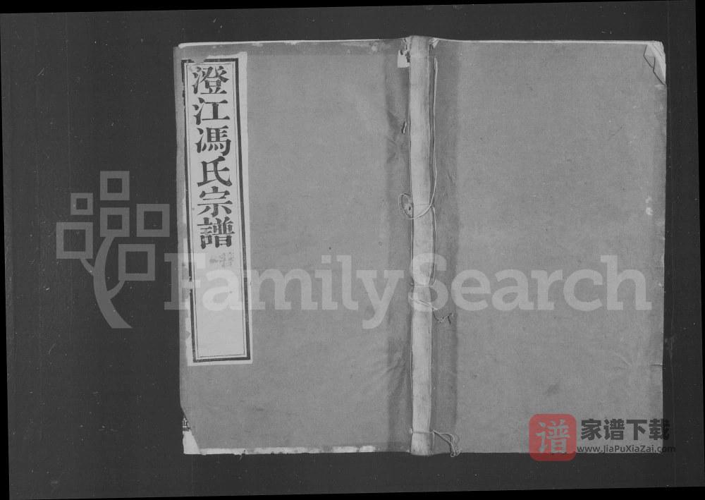 图片[1]-江苏江阴澄江冯氏续修宗谱（大树堂）PDF高清电子版下载-家谱下载