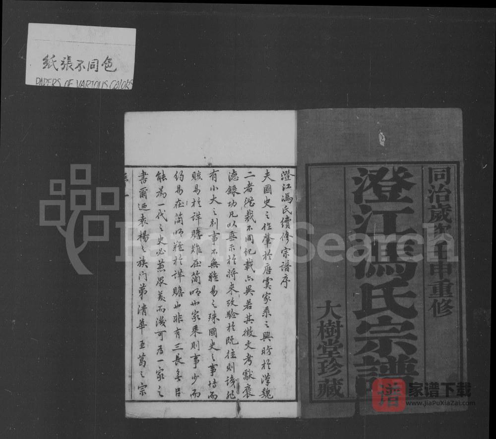 图片[2]-江苏江阴澄江冯氏续修宗谱（大树堂）PDF高清电子版下载-家谱下载