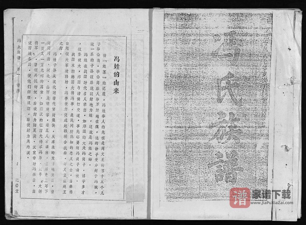 图片[1]-海南万宁冯氏族谱（纪善堂）PDF高清电子版下载-家谱下载