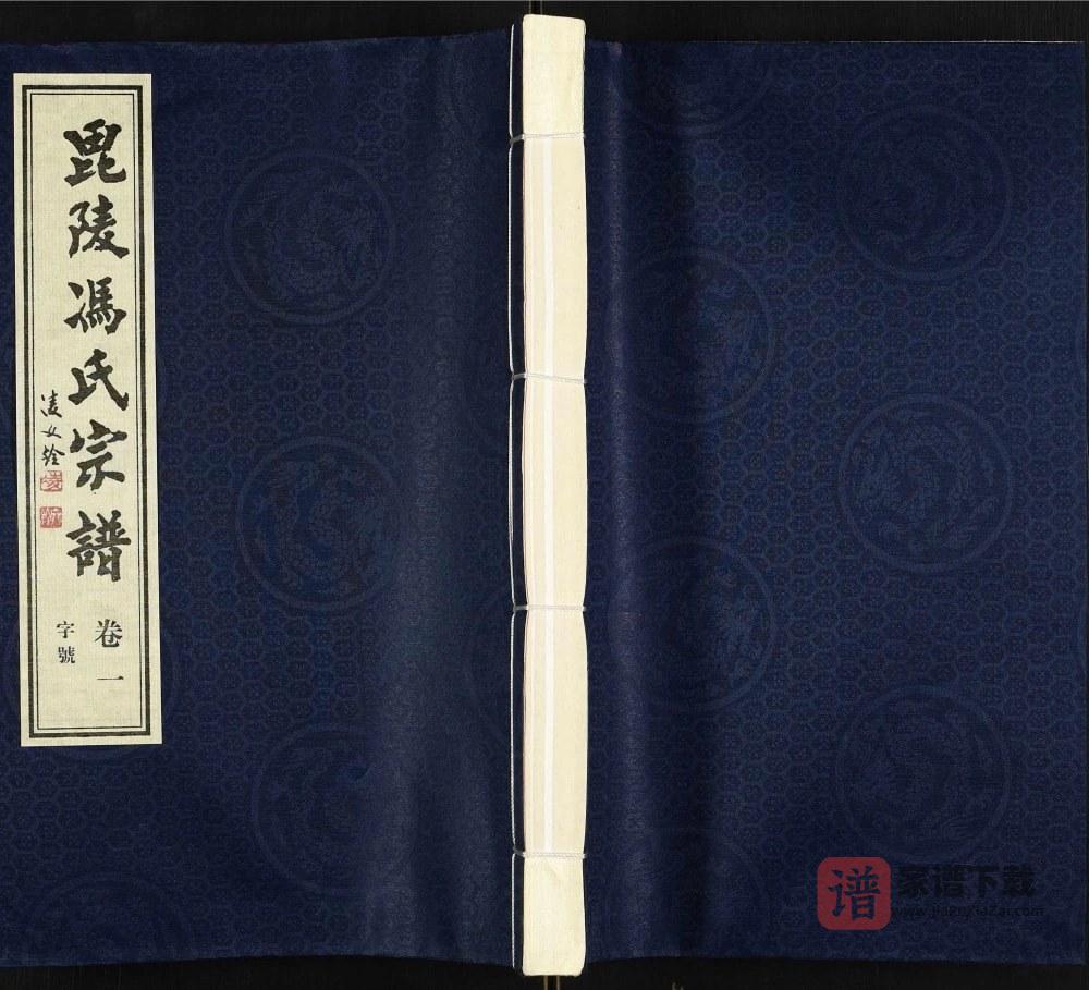 江苏常州毘陵冯氏宗谱（四德堂）PDF高清电子版下载