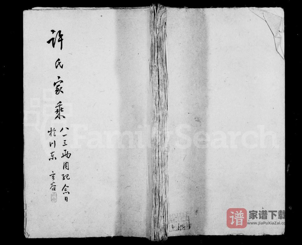 图片[1]-上海青浦区许氏家乘PDF高清电子版下载-家谱下载