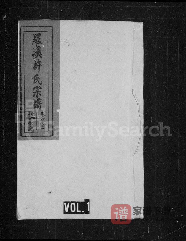 安徽合肥庐江县许氏宗谱PDF高清电子版下载-家谱下载