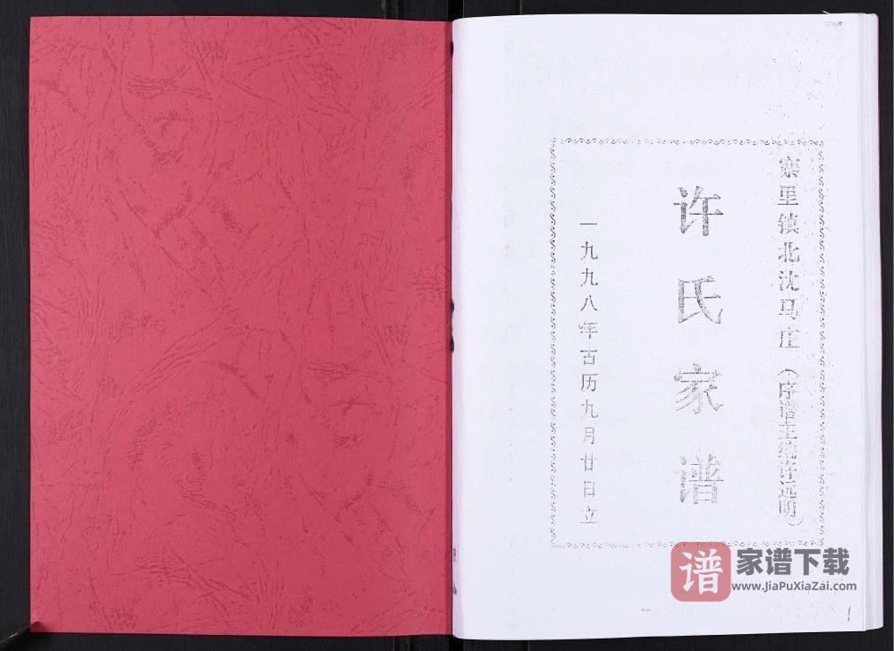 图片[2]-山东淄博淄川区寨里镇北沈马庄许氏家谱PDF高清电子版下载-家谱下载