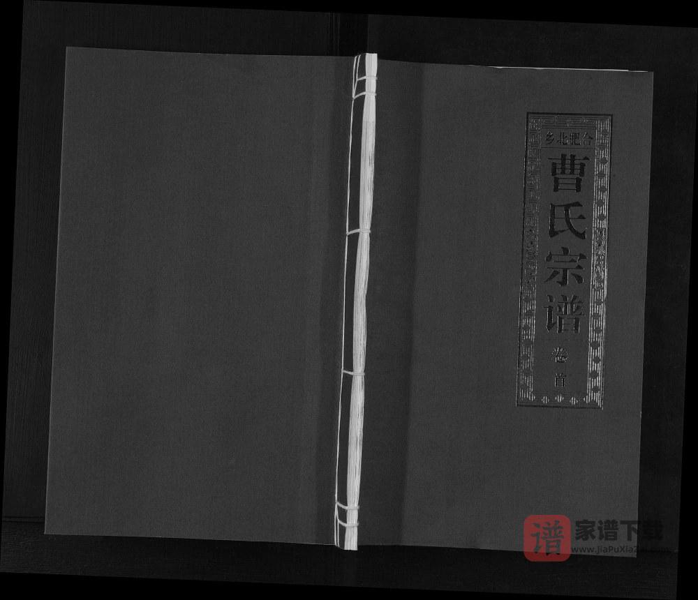 安徽合肥北乡曹氏宗谱（福寿堂）PDF高清电子版下载