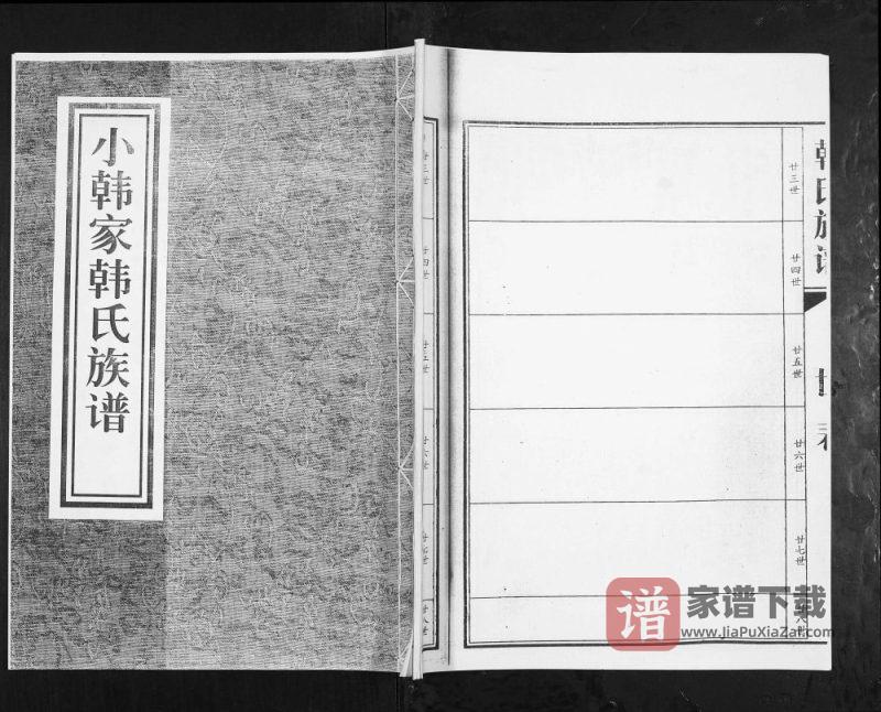 山东昌邑小韩家韩氏族谱PDF高清电子版下载-家谱下载